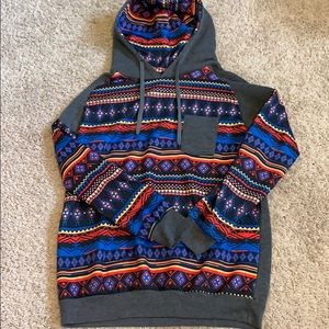 Big sweatshirt with funky pattern